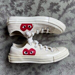 Comme des Garcons PLAY × Converse Hidden Heart Low Top Sneakers